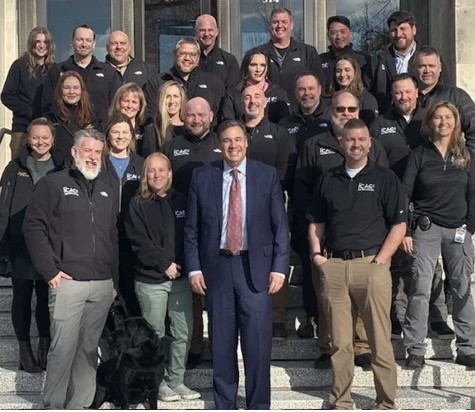 Leadership team group photo from Nick Edwards’s professional service career