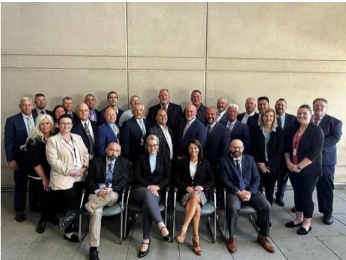 Professional leadership group photograph